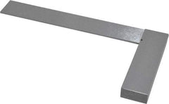 SPI - 6" Blade Length, 4" Base Length Spring Steel Square - 0.0007" (Parallel) & 0.0014" (Square) Accuracy - Apex Tool & Supply