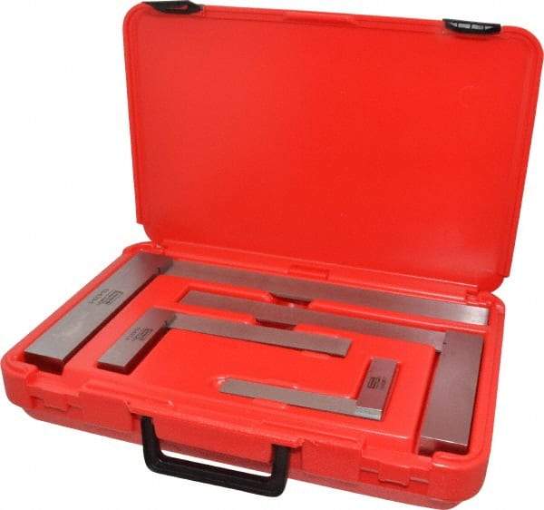 SPI - 4 Piece, 3, 4, 5-1/2, 7-1/2 Inch Base Length, 4, 6, 9, 12 Inch Blade Length, Square Set - Apex Tool & Supply