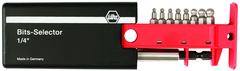 8 Piece - Ball End Hex Inch Bit Selector Set - 3/32-1/4" - Magnetic 1/4" Bit Holder - Plastic Storage Box - Apex Tool & Supply