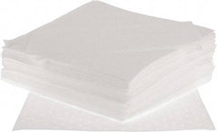 Brady SPC Sorbents - 20.5 Gal Capacity per Package, Oil Only Pad - 17" Long x 15" Wide, White, Polyester/Cotton - Apex Tool & Supply