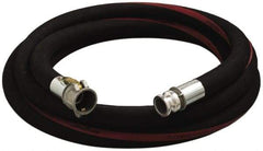 Alliance Hose & Rubber - 1" ID x 1-1/2" OD x 50' OAL, Cam & Groove Petroleum Transfer Hose - 150 Max Working psi, -35 to 200°F, 2" Bend Radius, 1" Fitting, Black - Apex Tool & Supply