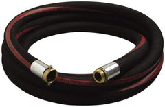 Alliance Hose & Rubber - 3/4" ID x 1.22" OD x 25' OAL, Male x Female Petroleum Transfer Hose - 150 Max Working psi, -35 to 200°F, 2" Bend Radius, 3/4" Fitting, Black - Apex Tool & Supply