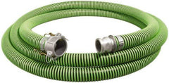 Alliance Hose & Rubber - -40 to 180°F, 1-1/4" Inside x 1.53" Outside Diam, Thermoplastic Rubber with Polyethylene Helix Liquid Suction & Discharge Hose - Green & Black, 25' Long, 29 Vacuum Rating, 50 psi Working & 150 psi Brust Pressure - Apex Tool & Supply