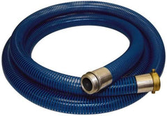 Alliance Hose & Rubber - -40 to 150°F, 6" Inside x 6.62" Outside Diam, PVC Liquid Suction & Discharge Hose - Transparent Blue, 20' Long, 28 Vacuum Rating, 47 psi Working Pressure - Apex Tool & Supply