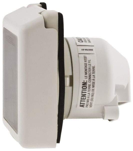 Hubbell Wiring Device-Kellems - 125/250 VAC, 50 Amp, Self Grounding Inlet - 3 Poles, 4 Wire, Male End, White - Apex Tool & Supply