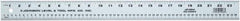 Johnson Level & Tool - 72" Long, 1/8, 1/16" and 2mm Graduation, Aluminum Rule - English/Metric Graduation Style, Gray, Anodized Finish - Apex Tool & Supply