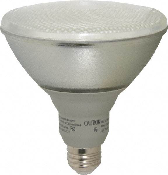 Value Collection - 23 Watt Fluorescent Flood/Spot Medium Screw Lamp - 2,700°K Color Temp, 100 Lumens, PAR38, 10,000 hr Avg Life - Apex Tool & Supply