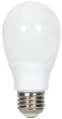 Value Collection - 9 Watt Fluorescent Residential/Office Medium Screw Lamp - 2,700°K Color Temp, 450 Lumens, A19, 6,000 hr Avg Life - Apex Tool & Supply