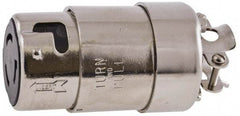 Hubbell Wiring Device-Kellems - 125 VAC, 50 Amp, NonNEMA Configuration, Marine Grade, Self Grounding Connector - 1 Phase, 2 Poles, IP20, 0.44 to 1.14 Inch Cord Diameter - Apex Tool & Supply
