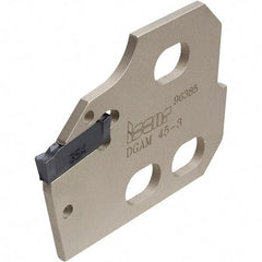 Iscar - Neutral Cut, 1/8" Insert Width, Cutoff & Grooving Support Blade for Indexables - 0.094" Head Projection - Apex Tool & Supply
