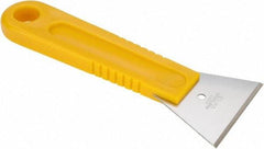 Olfa - Stainless Steel 1-Edge Scraper - 1-1/4" Blade Width x 2-21/64" Blade Length, 6-5/16" Long Handle - Apex Tool & Supply
