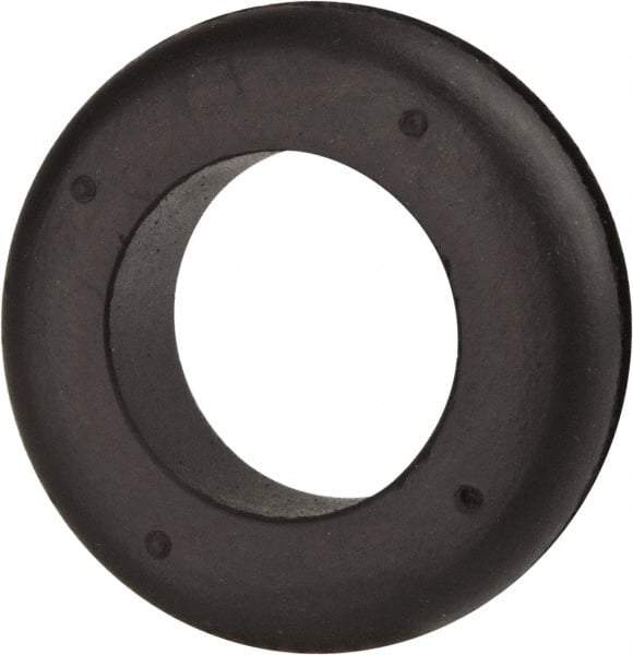 Made in USA - 1-3/4" OD, 1/2" Thick Military Specification Grommet - Buna-N Rubber, 1-3/8" Slot Diam x 1/8" Slot Width - Apex Tool & Supply