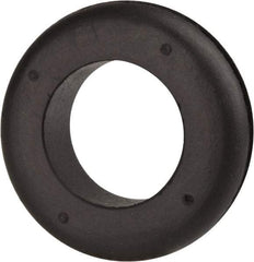 Made in USA - 1-3/4" OD, 1/2" Thick Military Specification Grommet - Buna-N Rubber, 1-3/8" Slot Diam x 1/8" Slot Width - Apex Tool & Supply