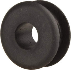 Made in USA - 5/8" OD, 5/16" Thick Military Specification Grommet - Buna-N Rubber, 7/16" Slot Diam x 3/16" Slot Width - Apex Tool & Supply
