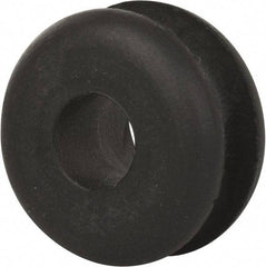 Made in USA - 13/16" OD, 7/16" Thick Military Specification Grommet - Buna-N Rubber, 9/16" Slot Diam x 3/16" Slot Width - Apex Tool & Supply