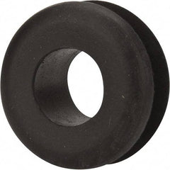 Made in USA - 15/16" OD, 7/16" Thick Military Specification Grommet - Buna-N Rubber, 11/16" Slot Diam x 3/16" Slot Width - Apex Tool & Supply