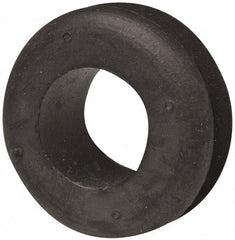 Made in USA - 1-5/16" OD, 11/16" Thick Military Specification Grommet - Buna-N Rubber, 1" Slot Diam x 1/4" Slot Width - Apex Tool & Supply