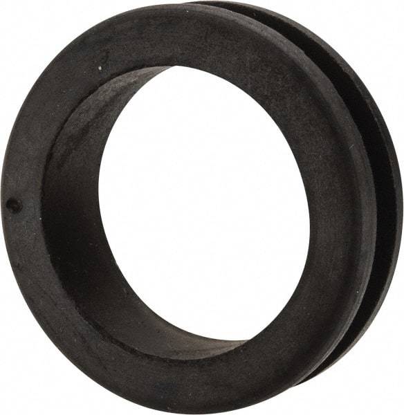 Made in USA - 2-1/8" OD, 5/8" Thick Military Specification Grommet - Buna-N Rubber, 1-3/4" Slot Diam x 1/4" Slot Width - Apex Tool & Supply