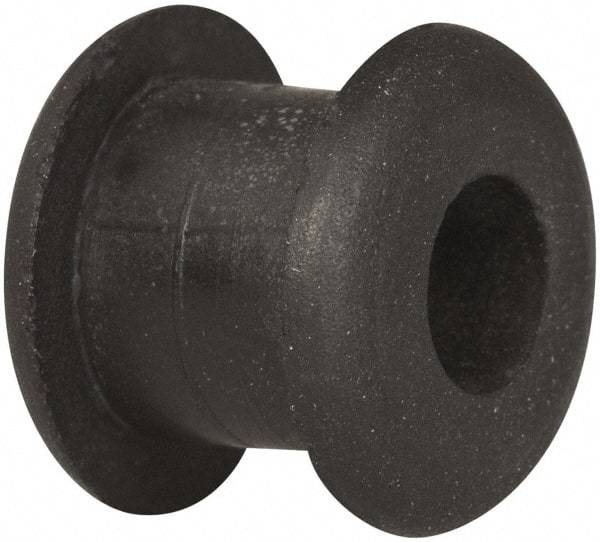 Made in USA - 7/16" OD, 3/8" Thick Military Specification Grommet - Buna-N Rubber, 5/16" Slot Diam x 1/4" Slot Width - Apex Tool & Supply