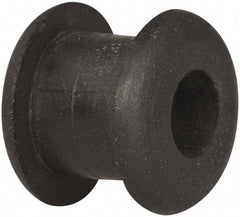 Made in USA - 7/16" OD, 3/8" Thick Military Specification Grommet - Buna-N Rubber, 5/16" Slot Diam x 1/4" Slot Width - Apex Tool & Supply