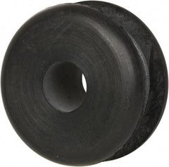 Made in USA - 1" OD, 1/2" Thick Military Specification Grommet - Buna-N Rubber, 3/4" Slot Diam x 1/4" Slot Width - Apex Tool & Supply
