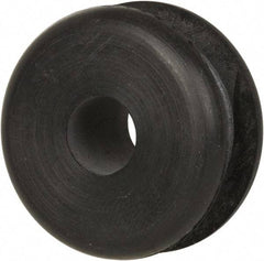 Made in USA - 1-1/16" OD, 1/2" Thick Military Specification Grommet - Buna-N Rubber, 13/16" Slot Diam x 1/4" Slot Width - Apex Tool & Supply