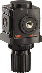 ARO/Ingersoll-Rand - 1/4 NPT Port, 86 CFM, Aluminum Compact Regulator - 0 to 140 psi Range, 250 Max psi Supply Pressure, 1/8" Gauge Port Thread, 2.705" Wide x 4.772" High - Apex Tool & Supply