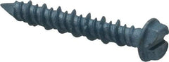 Elco - 3/16" Diam, 1-1/4" Length Under Head, Hex Drive, Concrete Screw & Masonry Fastener - Steel, Blue StalGard Finish, Includes 5/16" Drill Bit - Apex Tool & Supply