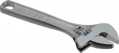Paramount - 1/2" Jaw Capacity, 4" Standard Adjustable Wrench - Chrome Vanadium Steel, Chrome Finish - Apex Tool & Supply