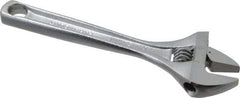 Paramount - 15/16" Jaw Capacity, 6" Standard Adjustable Wrench - Chrome Vanadium Steel, Chrome Finish - Apex Tool & Supply