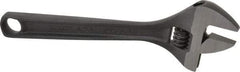 Paramount - 1-1/8" Jaw Capacity, 8" Standard Adjustable Wrench - Chrome Vanadium Steel, Black Finish - Apex Tool & Supply