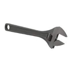 Paramount - 1-5/16" Jaw Capacity, 10" Standard Adjustable Wrench - Chrome Vanadium Steel, Black Finish - Apex Tool & Supply