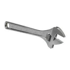 Paramount - 1-5/16" Jaw Capacity, 10" Standard Adjustable Wrench - Chrome Vanadium Steel, Chrome Finish - Apex Tool & Supply