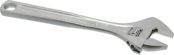Paramount - 1-1/2" Jaw Capacity, 12" Standard Adjustable Wrench - Chrome Vanadium Steel, Chrome Finish - Apex Tool & Supply