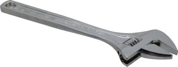 Paramount - 1-11/16" Jaw Capacity, 15" Standard Adjustable Wrench - Chrome Vanadium Steel, Chrome Finish - Apex Tool & Supply