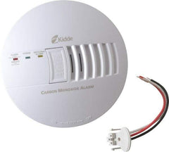 Kidde - 5-3/4 Inch Diameter, AC Wire In 120 Volt Carbon Monoxide Alarm - 85 dB Decibel Rating, 9V Battery Included, Tamper Resistant, Interconnectable - Apex Tool & Supply