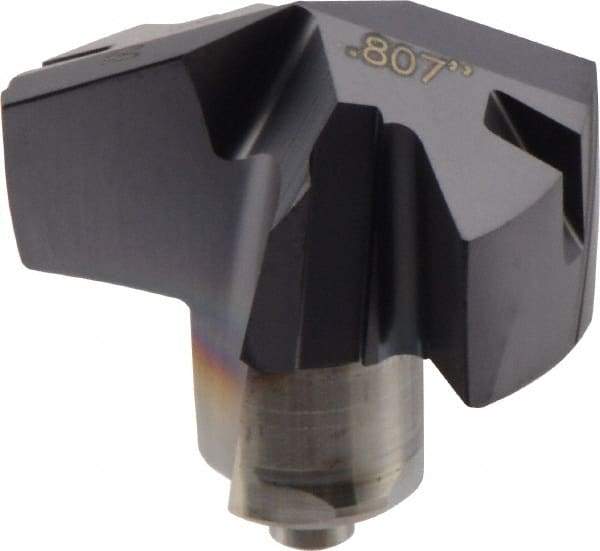 Iscar - Series ICM, 20.5mm Diam Grade IC908 140° Replaceable Drill Tip - Carbide, TiAlN Finish, 20 Seat Size - Apex Tool & Supply