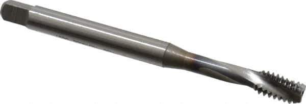 OSG - 1/4-20 UNC 3 Flute 2B Bottoming Spiral Flute Tap - Vanadium High Speed Steel, TiCN Finish, 80mm OAL, Right Hand Flute, Right Hand Thread, Series 13013 - Apex Tool & Supply