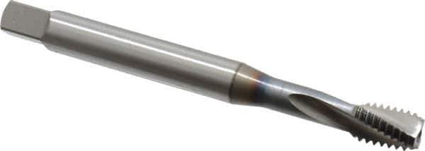 OSG - 3/8-16 UNC 3 Flute 2B Bottoming Spiral Flute Tap - Vanadium High Speed Steel, TiCN Finish, 100mm OAL, Right Hand Flute, Right Hand Thread, Series 13013 - Apex Tool & Supply