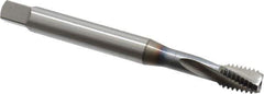 OSG - 3/8-16 UNC 3 Flute 2B Bottoming Spiral Flute Tap - Vanadium High Speed Steel, TiCN Finish, 100mm OAL, Right Hand Flute, Right Hand Thread, Series 13013 - Apex Tool & Supply