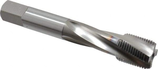 OSG - 3/4-16 UNF 4 Flute 2B Bottoming Spiral Flute Tap - Vanadium High Speed Steel, TiCN Finish, 110mm OAL, Right Hand Flute, Right Hand Thread, Series 13013 - Apex Tool & Supply
