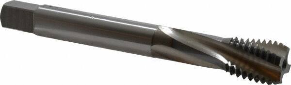 OSG - M18x2.50 Metric Coarse 4 Flute 6H Bottoming Spiral Flute Tap - Vanadium High Speed Steel, TiCN Finish, 125mm OAL, Right Hand Flute, Right Hand Thread, Series 13113 - Apex Tool & Supply