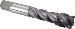 OSG - 3/4-16 UNF 4 Flute 3B Modified Bottoming Spiral Flute Tap - Vanadium High Speed Steel, TiCN Finish, 4-1/4" OAL, Right Hand Flute, Right Hand Thread, H3, Series 290 - Apex Tool & Supply