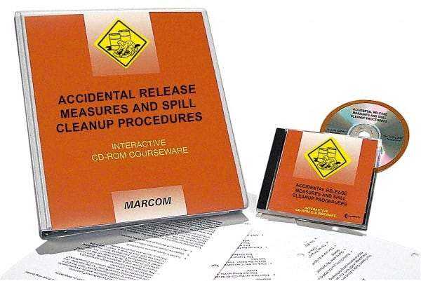 Marcom - Accidental Release Measures and Spill Cleanup Procedures, Multimedia Training Kit - 45 min Run Time CD-ROM, English & Spanish - Apex Tool & Supply