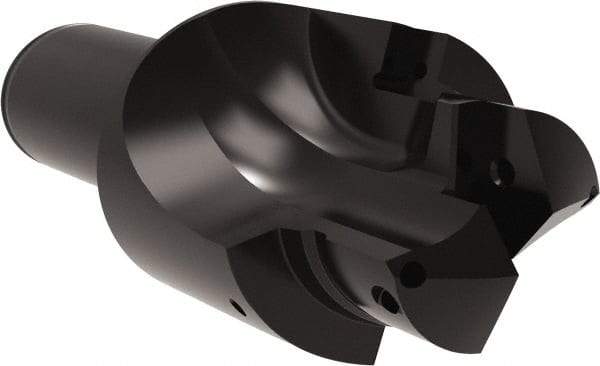 Allied Machine and Engineering - ISO 11926-1, MS 16142, SAE J1926-1 Standard, 1-7/8-12, 24 Tube Dash Number, 15° Porting Angle, 1.791" Pilot Diam, 1-1/2" Shank Diam, Indexable Spade Blade Insert Porting Tool - 2 Porting Inserts, 6" Overall Length - Apex Tool & Supply