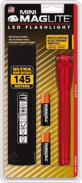 Mag-Lite - LED Bulb, Mini Flashlight - Aluminum Body, AA Batteries - Apex Tool & Supply
