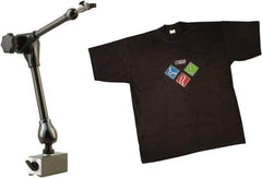 Noga - 286 Lb Magnetic Force, Fine Adjustment Indicator Positioner & Holder with Base - Articulated Arm, Rectangular Base, 55mm Base Height, 120mm Base Length, 50mm Base Width - Apex Tool & Supply