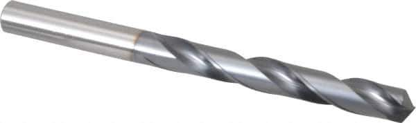 OSG - 31/64" 130° Powdered Metal Jobber Drill - V Finish, Right Hand Cut, Spiral Flute, Straight Shank, 158mm OAL, Standard Point - Apex Tool & Supply