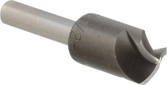M.A. Ford - 1/2" Head Diam, 1/4" Shank Diam, 3 Flute 120° High Speed Steel Countersink - Apex Tool & Supply