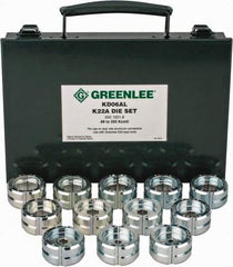 Greenlee - 8 AWG - 350 MCM Crimping Die Set - Use with Mfr's # EK628L11 - Apex Tool & Supply